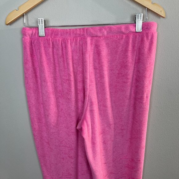 Juicy Couture Sleepwear Jogger Pants‎ Large Pink Studded Drawstring Lounge - Picture 6 of 9